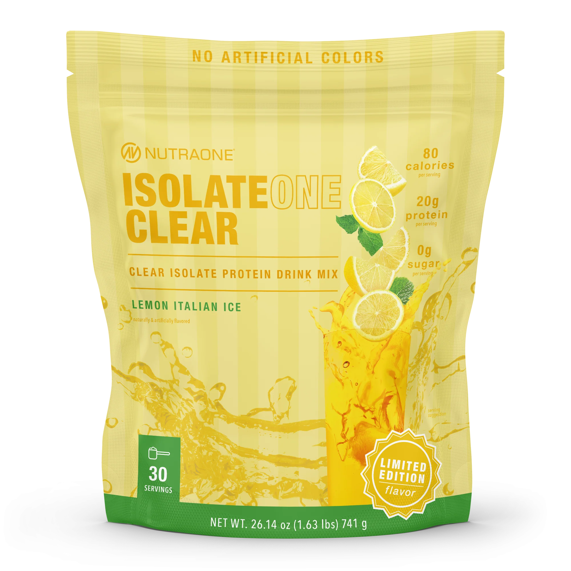 Isolate One Color Isolate One Clear 30 Servings – Fit Factory Supplements