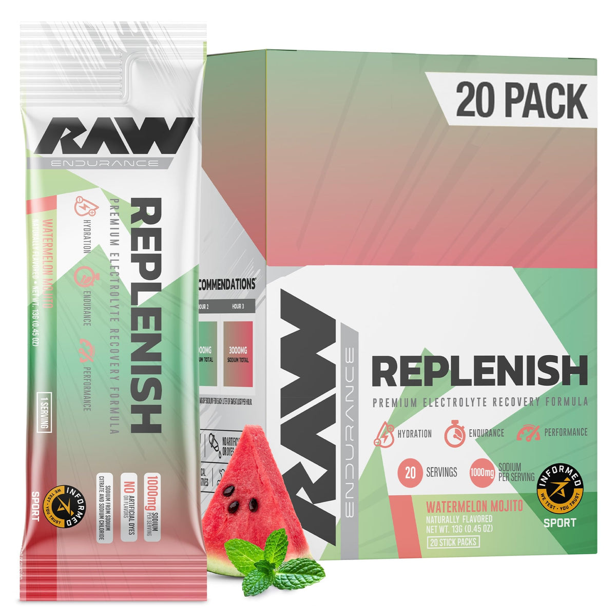 Raw Replenish Stick Packs