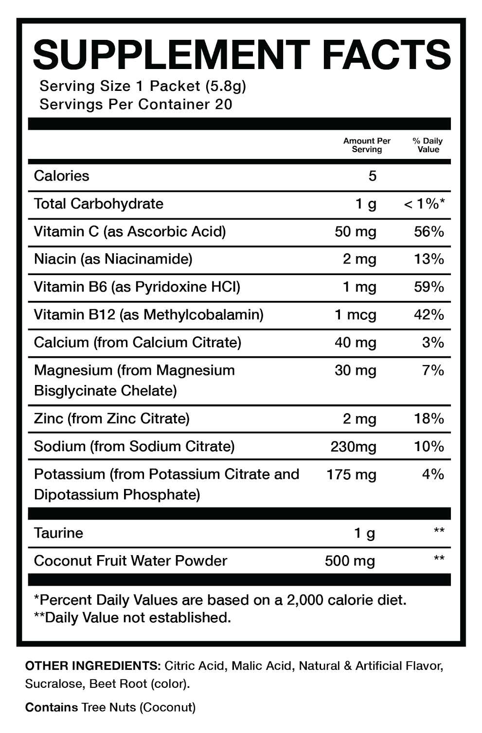 BUM Hydration Packets