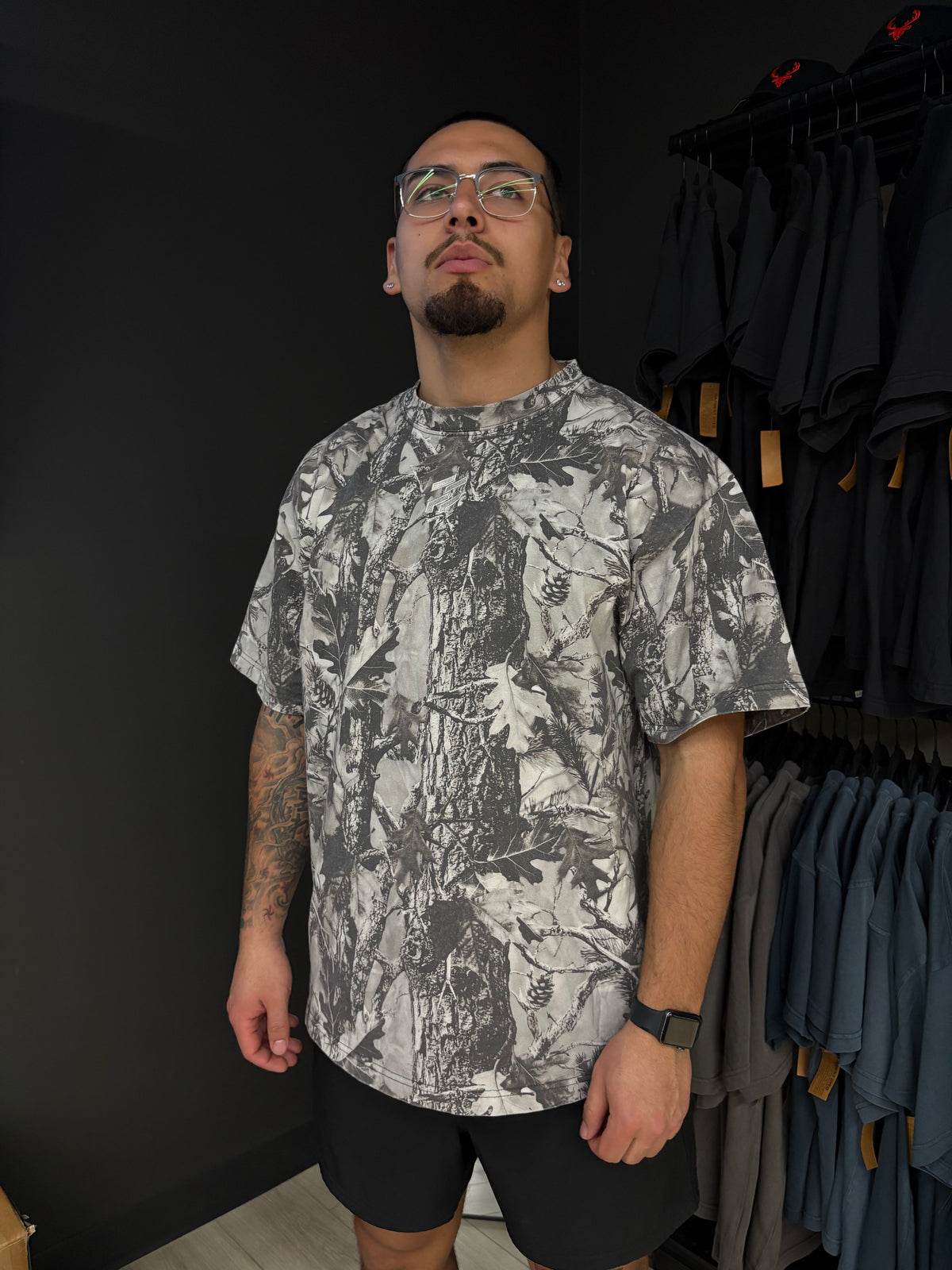 White Camo FF Oversized Shirt