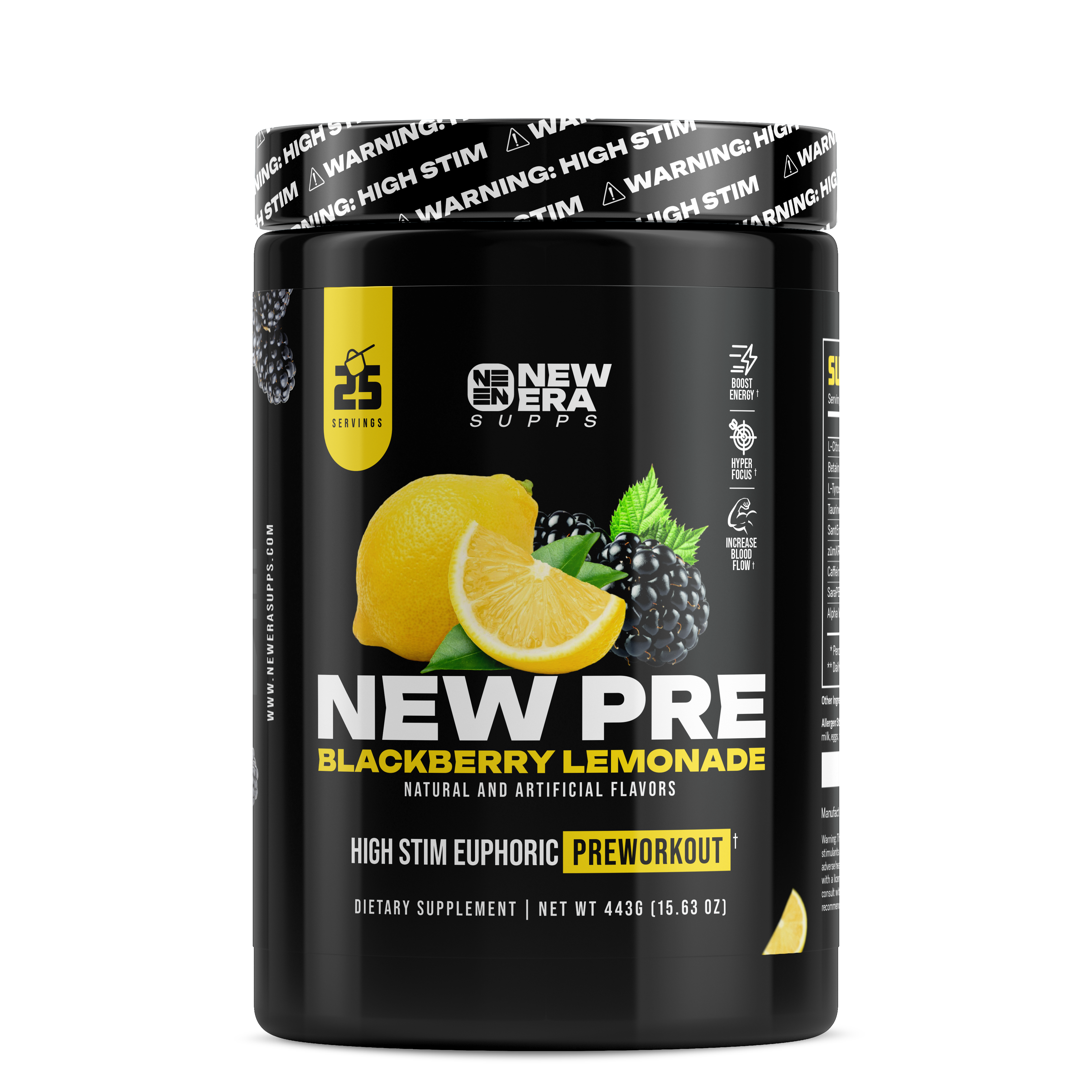 New Era | High Stim Euphoric Preworkout | Blackberry Lemonade