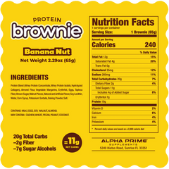 Alpha Prime Bites | Banana Nut Brownie Bites