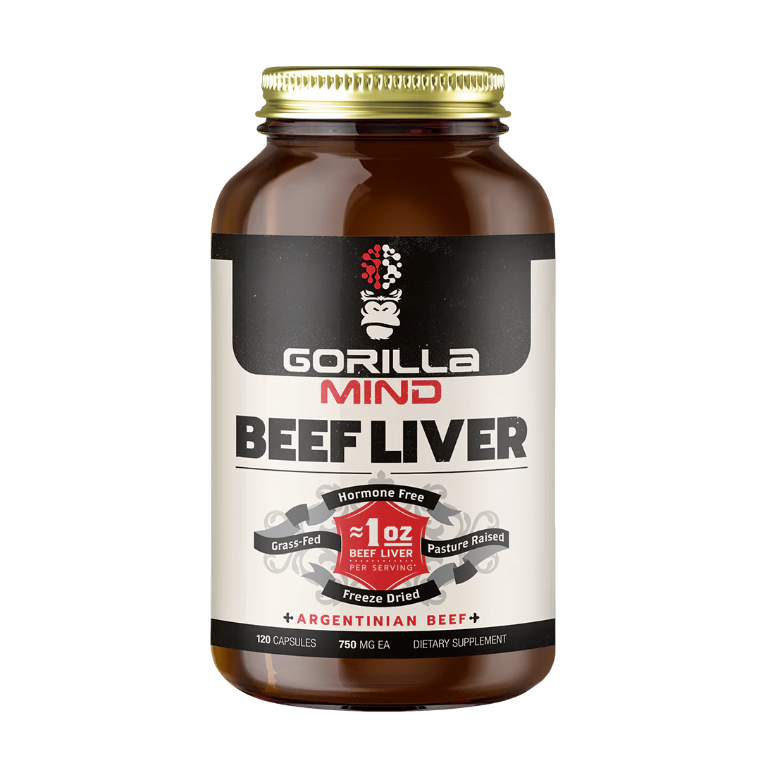 Gorilla Mind Beef Liver 30 serv
