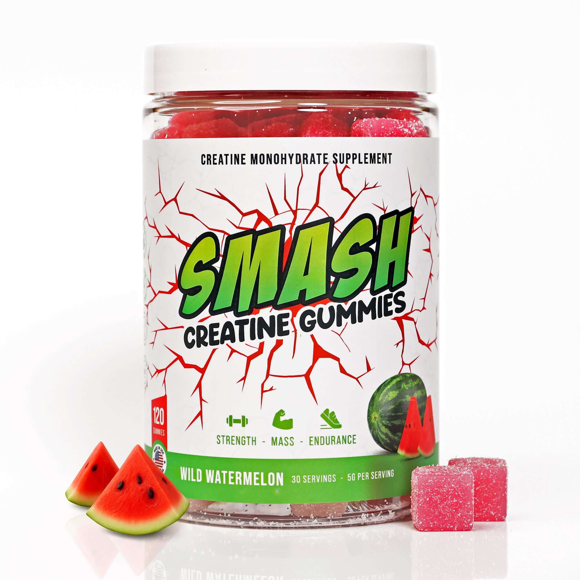 Smash Creatine Gummies 120ct.